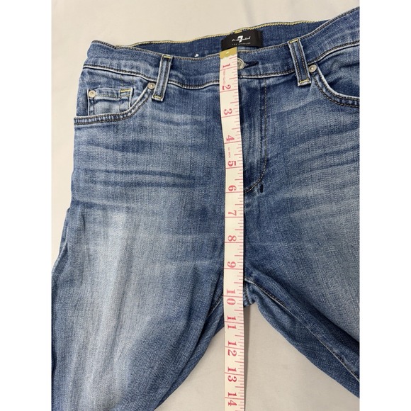 7 for All Mankind Dojo - Wide Leg Distressed Authentic Light Size 28 - Picture 11 of 13